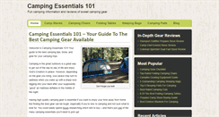 Desktop Screenshot of campingessentials101.com