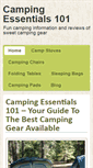 Mobile Screenshot of campingessentials101.com
